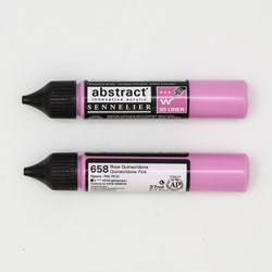 Sennelier abstract 3D liner quinacridone rose
