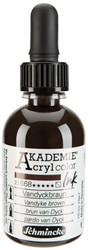 Schmincke Akademie acryl inkt gebrande omber - flacon 50 ml.