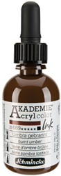 Schmincke Akademie acryl inkt lampen zwart - flacon 50 ml.