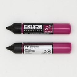 Sennelier abstract 3D liner magenta donker