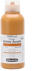 Schmincke primacryl fluid lichte oker - flacon 250 ml.