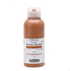 Schmincke primacryl fluid sienna - flacon 250 ml.