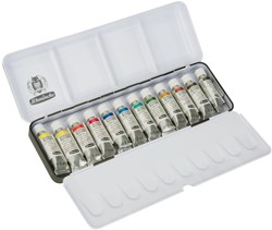 Schmincke Aquarel metalen doos - 12 tuben 5 ml.