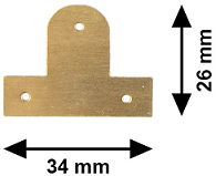 Spielatplaten 26x34 mm. per 100 stuks