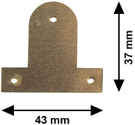 Spielatplaten 37x43 mm. per 100 stuks