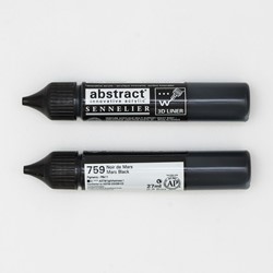 Sennelier abstract 3D liner zwart