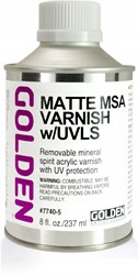 Golden M.S.A. Varnish met anti- U.V. filter mat - 236 ml.