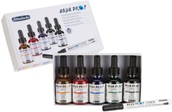 Schmincke aqua drop set 5 x 30 ml. + liner - per stuk