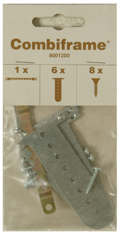 Set 6 spielatplaten 7 cm. universeel en buigzaam met schroef-2