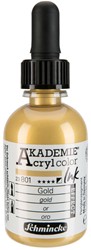 Schmincke Akademie acryl inkt goud - flacon 50 ml.