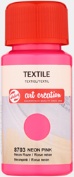 Art Creation textielverf neon roze - flacon 50 ml.