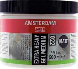 Amsterdam EXTRA heavy gelmedium mat- pot 500 ml.