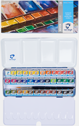 Van Gogh aquarelverf metalen set 36 halve napjes