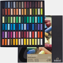 Rembrandt set met 90 HALVE pastels