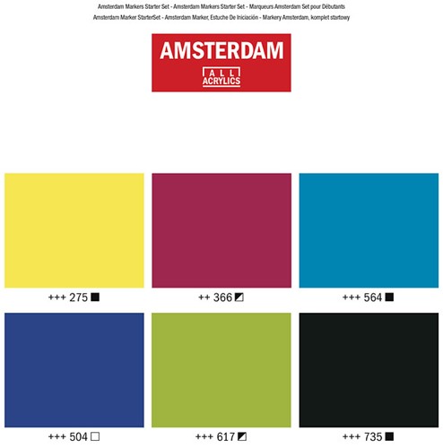 Amsterdam marker set 6 x 4 mm. basiskleuren-2