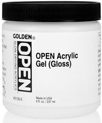 Golden open acrylic gel