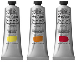 Winsor & Newton artists acrylverf - kleuren 