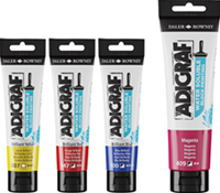 Adigraf blockprint waterbasis wit - tube 150 ml.