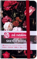 Schetsboek Stilleven met bloemen in een glazen vaas 21 x 29.7cm, 140 g, 80 vellen