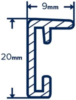 MB Aluminium wissellijst mat goud - 30 x 40 cm.  - per stuk-3