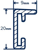 MB Aluminium wissellijst mat zilver - 50 x 70 cm. - (alleen afhalen)-3