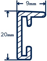 MB Aluminium wissellijst wit - 21 x 29,7 cm. - per stuk-3