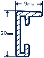MB Aluminium wissellijst zwart - 29.7x42 cm. - alleen afhalen-2