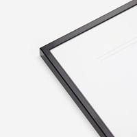 Aluminium wissellijsten met glas - zwart - ( alleen afhalen )