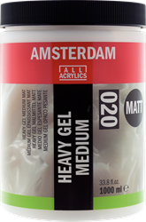 Amsterdam heavy gelmedium mat - pot 1000 ml.