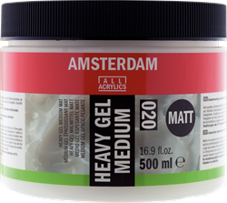 Amsterdam heavy gelmedium mat - pot 500 ml.