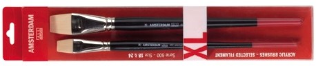 Amsterdam acrylpenselen serie 600 set XL (18-24 mm)- per set