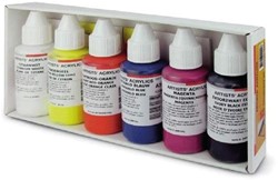 Introductieset ara acrylverf 6 x 100 ml.