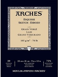 Arches esquisse schetsblok 105 grs. 20 vel 23x31 cm.