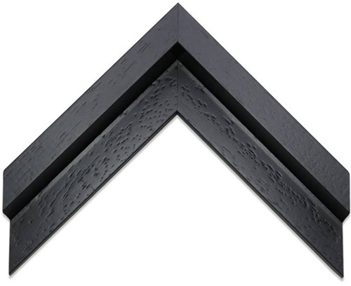 Houten baklijst 3D zwart - 18x24 cm. - per stuk