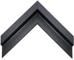 Houten baklijst 3D zwart - 20 x 20 cm - per stuk