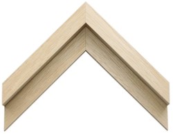 Houten baklijst blank extra breed - 20 x 50 cm