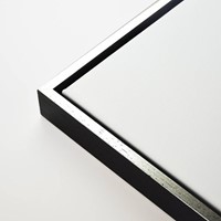 Houten baklijst zwart / zilver - 24 x 30 cm-2