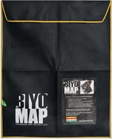 Biyomap schilderijverpakking 70x90 cm. zwart (gele bies)