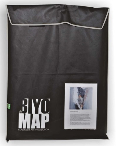 Biyomap schilderijverpakking 130x160 cm zwart (grijze bies)