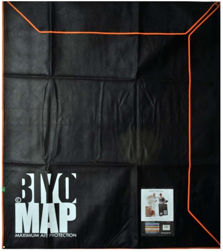 Biyomap schilderijverpakking 140x160 cm zwart (oranje bies)