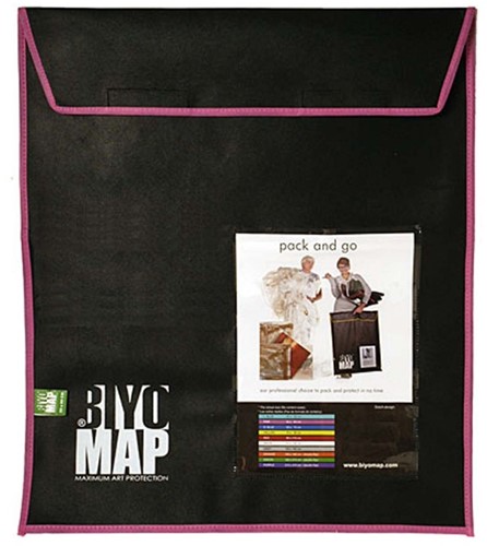 Biyomap schilderijverpakking 210x210 cm zwart (paarse bies)