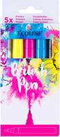 Ecoline brushpen set 5 primaire kleuren