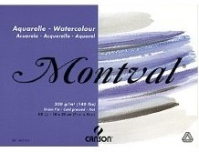 Canson Montval aquarelblok 300 grams 12 vel - 10.5 x 15.5 cm.