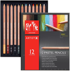 Caran d'ache pastelpotloden set 12 kleuren assortie