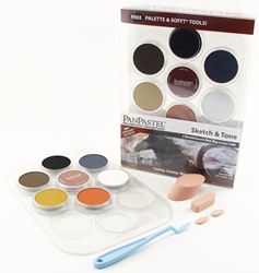 PanPastel sketch&ton starter kit - set 7 schetskleuren