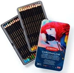 Derwent chromaflow kleurpotloden - set 24 kleuren