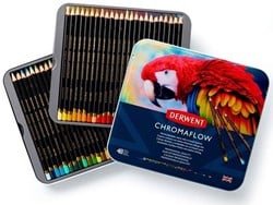 Derwent chromaflow kleurpotloden - set 48 kleuren