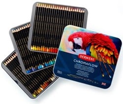 Derwent chromaflow kleurpotloden - set 72 kleuren
