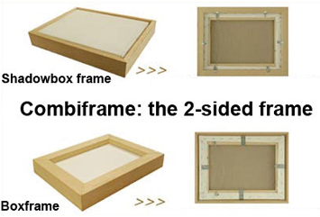 Combiframe baklijst blank 18 cm.-2