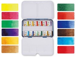 Phoenix artist aquarel portable set 12 halve napjes